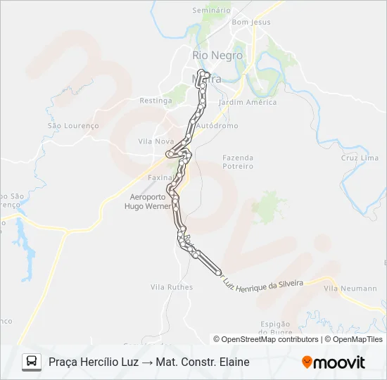 202 KM 09 Bus Line Map