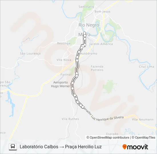 202 KM 09 Bus Line Map