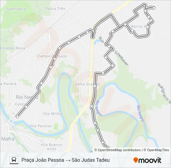 300 FRONTEIRA Bus Line Map