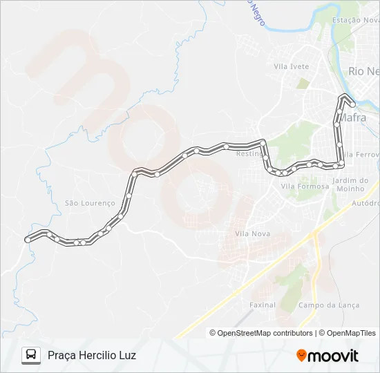 201 SÃO LOURENÇO Bus Line Map