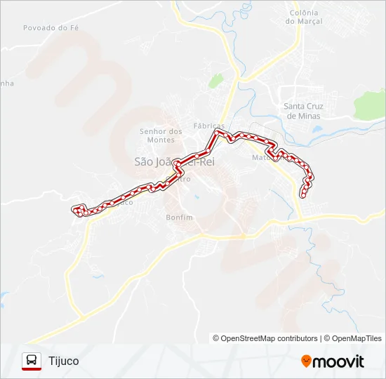 07 TIJUCO/LOMBÃO Bus Line Map
