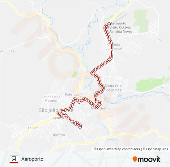 16 FÓRUM/AEROPORTO Bus Line Map