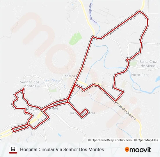 14 HOSPITAL CIRCULAR Bus Line Map