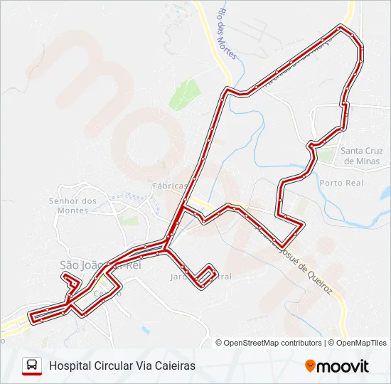 14 HOSPITAL CIRCULAR Bus Line Map