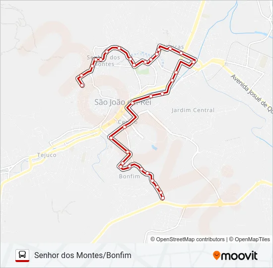 11 SENHOR DOS MONTES/BONFIM Bus Line Map