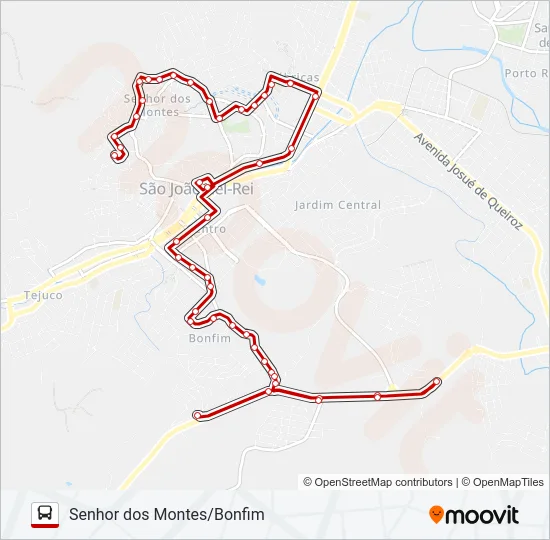 11 SENHOR DOS MONTES/BONFIM Bus Line Map
