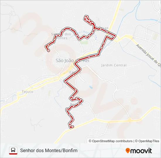 11 SENHOR DOS MONTES/BONFIM Bus Line Map