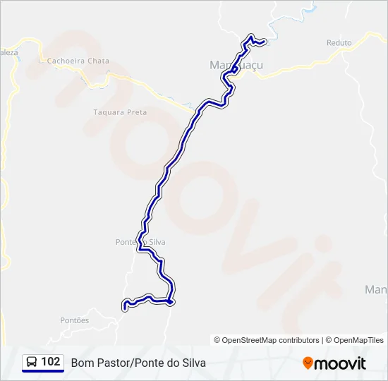 102 Bus Line Map