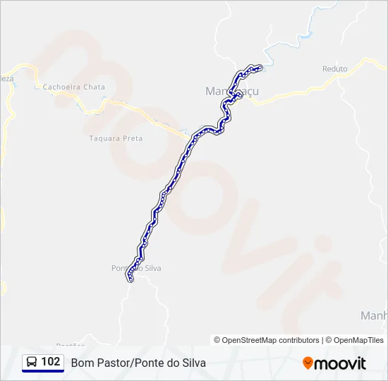 102 Bus Line Map