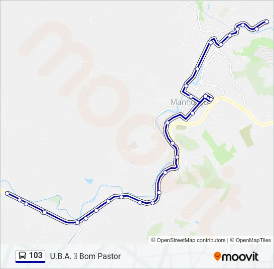 103 Bus Line Map