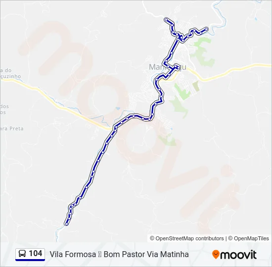 104 Bus Line Map