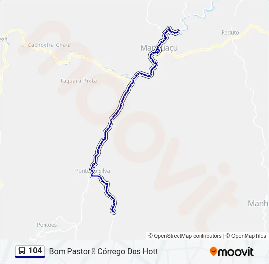 104 Bus Line Map