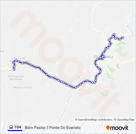 104 Bus Line Map