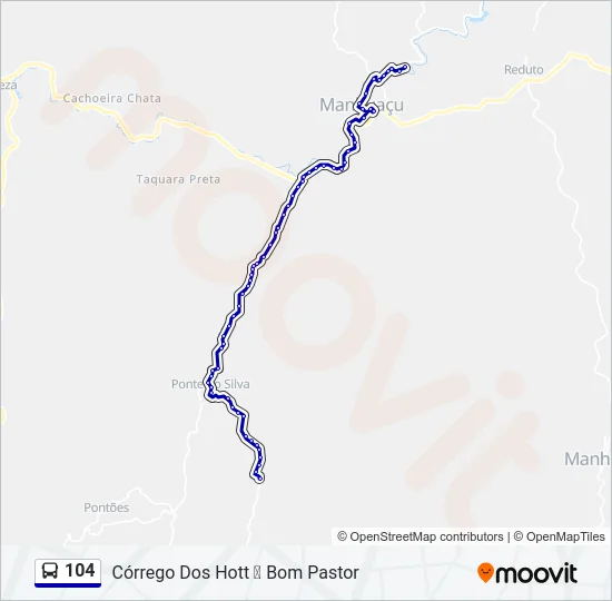 104 Bus Line Map