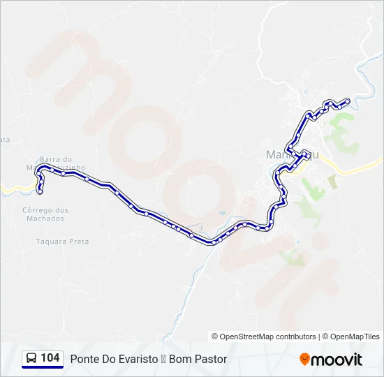 104 Bus Line Map
