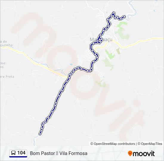 104 Bus Line Map