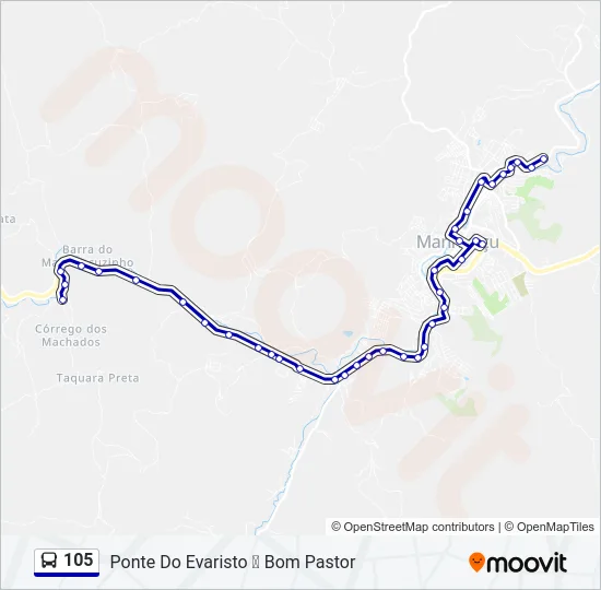 105 Bus Line Map