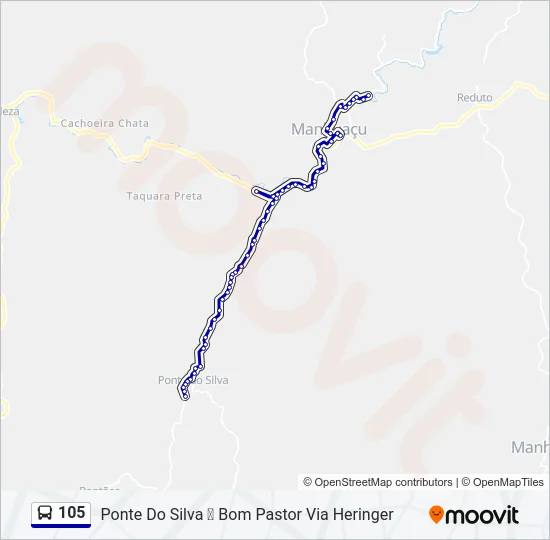 105 Bus Line Map