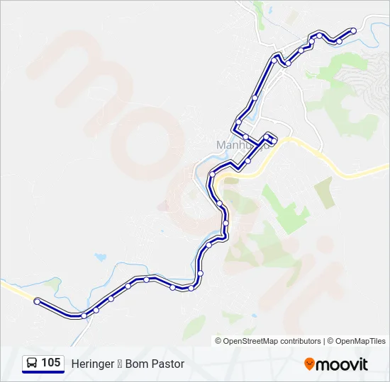 105 Bus Line Map