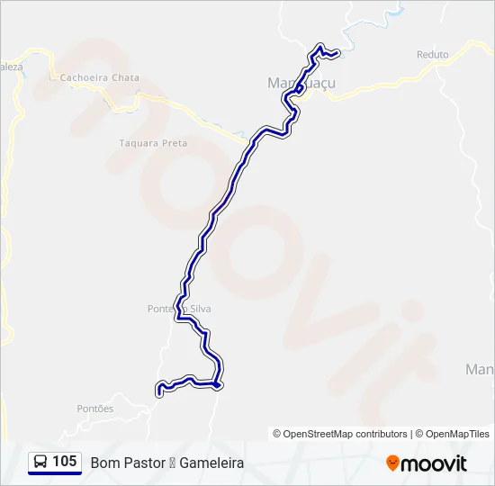 105 Bus Line Map
