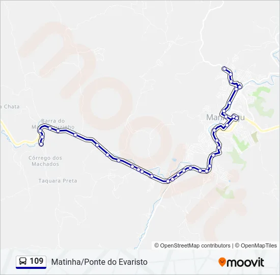 109 Bus Line Map