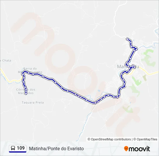 109 Bus Line Map