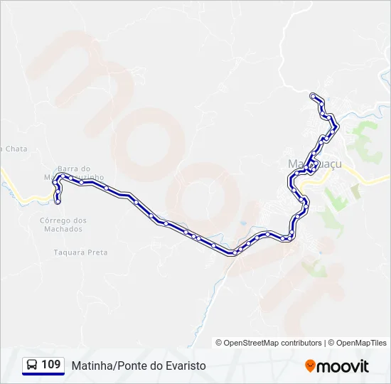 109 Bus Line Map