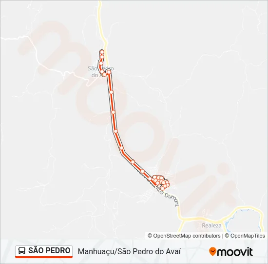 SÃO PEDRO Bus Line Map