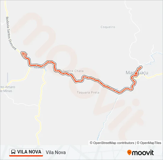 VILA NOVA Bus Line Map