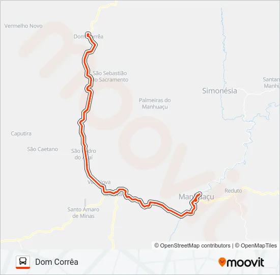 DOM CORRÊA Bus Line Map