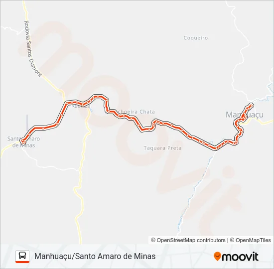 SANTO AMARO Bus Line Map