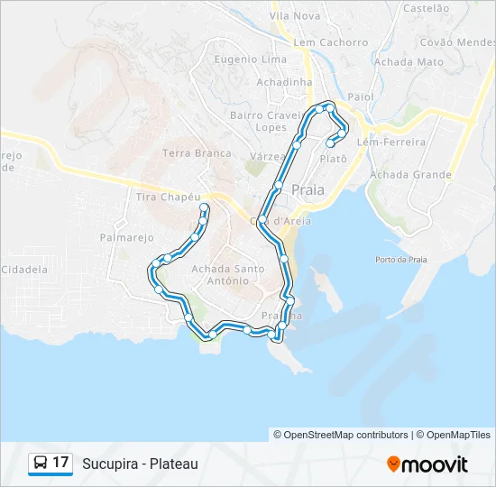 17 Bus Line Map