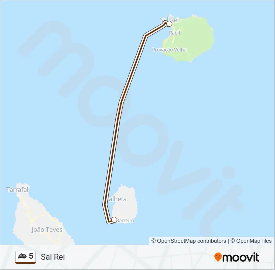5 Ferry Line Map