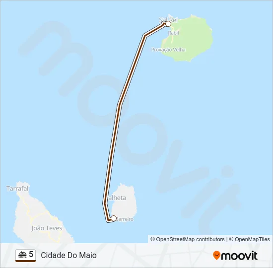 5 Ferry Line Map