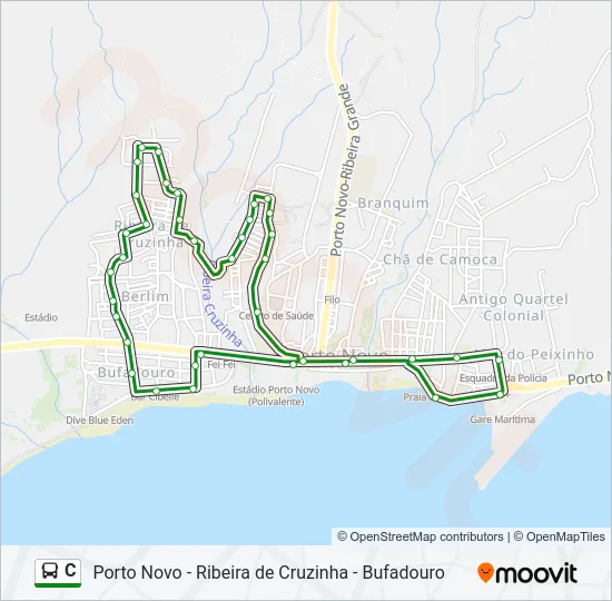 C Bus Line Map