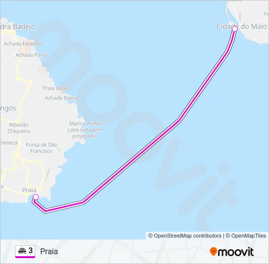 3 Ferry Line Map