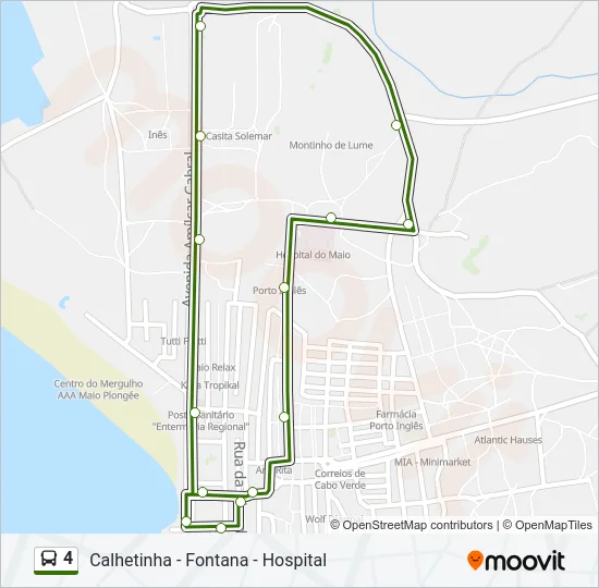 4 Bus Line Map