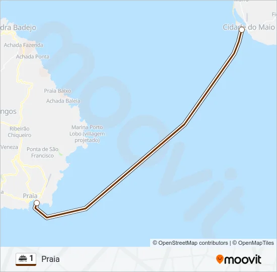 1 Ferry Line Map