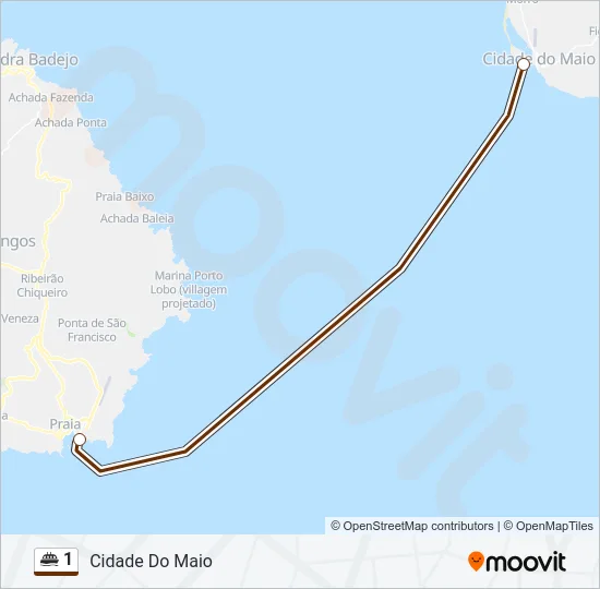 1 Ferry Line Map