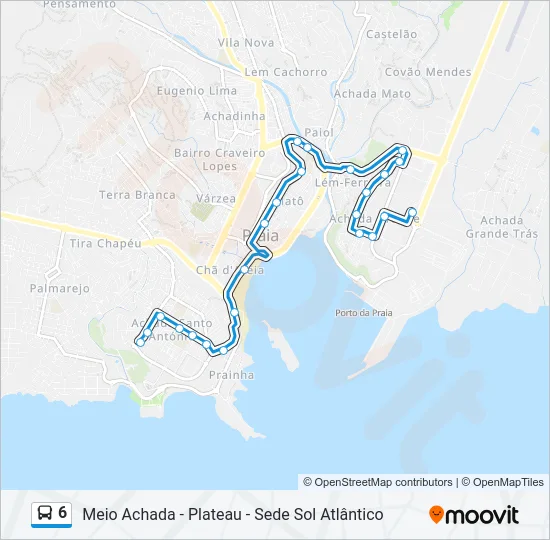 6 Bus Line Map