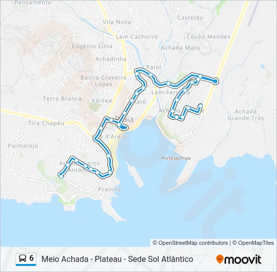 6 Bus Line Map