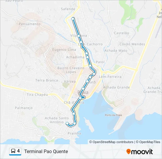 4 Bus Line Map