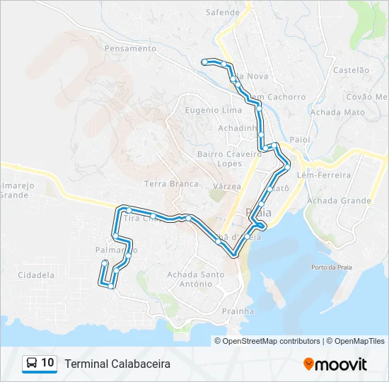10 Bus Line Map