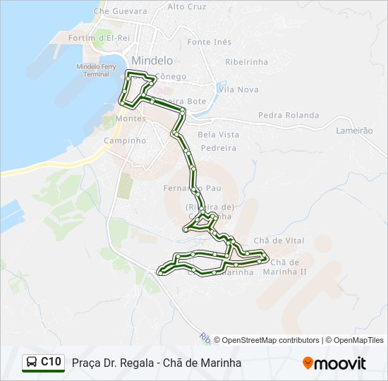 C10 Bus Line Map