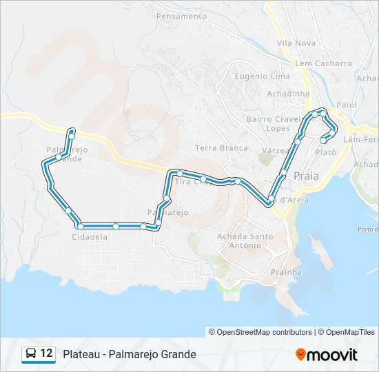 12 Bus Line Map