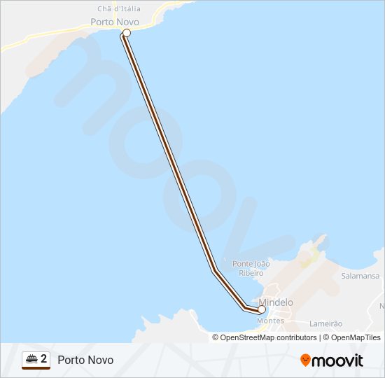 Mapa da linha do ferry 2.
