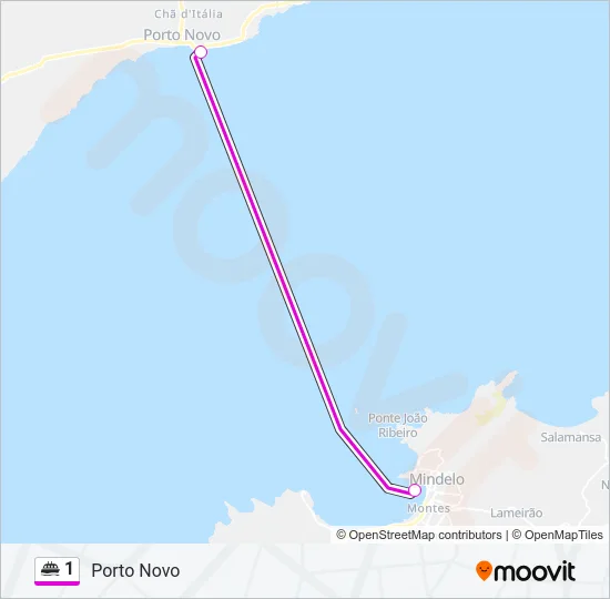 1 Ferry Line Map