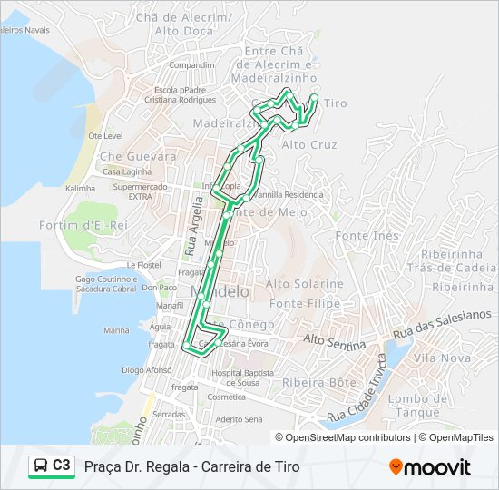C3 Bus Line Map
