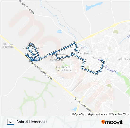 GABRIEL HERNANDES Bus Line Map