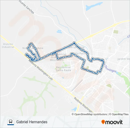GABRIEL HERNANDES Bus Line Map
